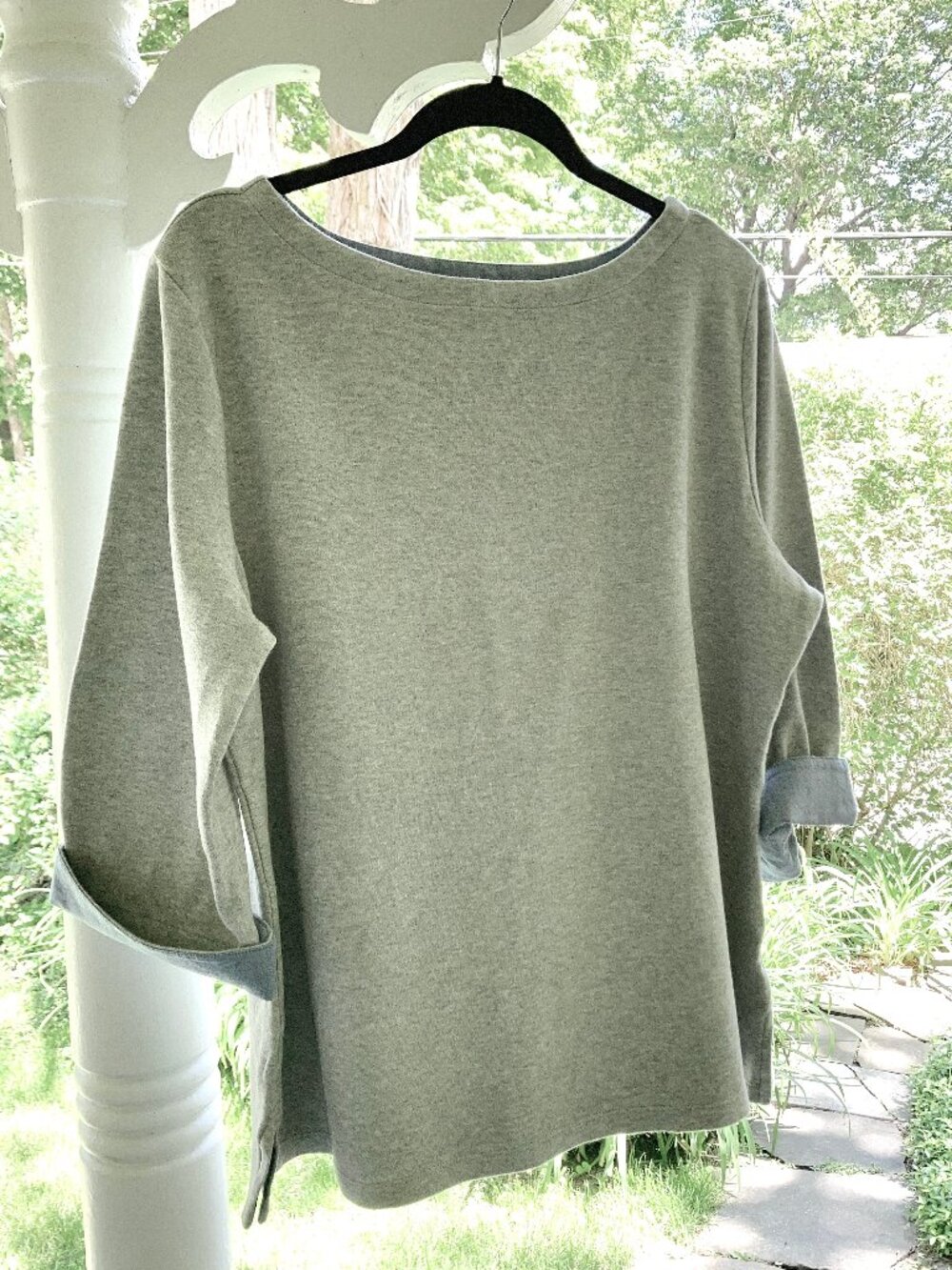 Nautica 100% Cotton Pullover Boatneck Top